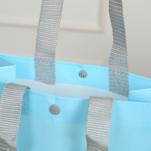 Bolsa de fondo redondo reutilizable personalizada, bolsa de laminación Biodegradable de pp con botón a presión - Product Image 6