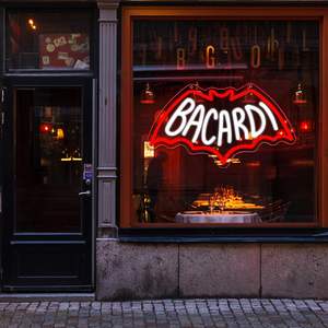 Enseigne néon LED Bacardi Rum pour centre commercial, bar à domicile, chambre – Décoration murale personnalisable multicolore avec logo, cadeau - Product Image 3