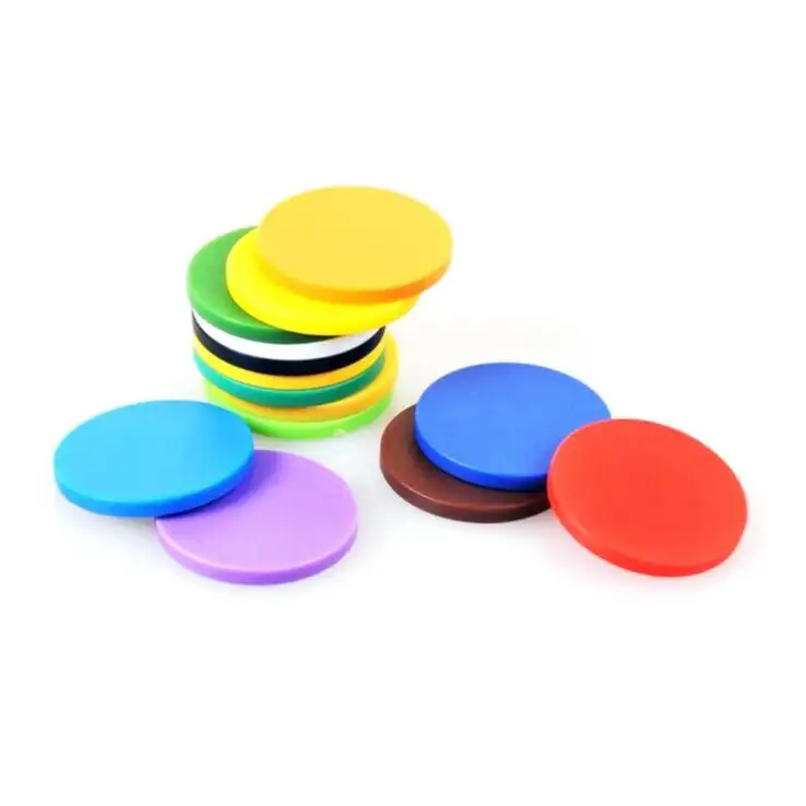 Moeda de token de plástico personalizada colorida venda no atacado barato