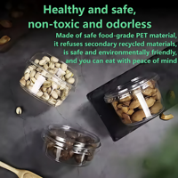 Noix de cajou jetables personnalisées en plastique PET Boîte de noix de macadamia Conteneurs de noix en plastique PET blister en plastique