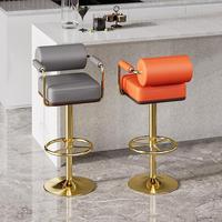 Verstellbare Metall-Drehstühle in Thekenhöhe, Moderne Luxus-Küchendesign-Barhocker für Bartische
