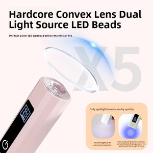 Autre lampe à ongles portative pour la maison, compacte et portable, avec fonction de minuterie pour un durcissement rapide et l'application de nail art. - Product Image 4