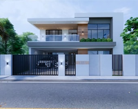Villa duplex moderne de luxe préfabriquée en acier léger de haute qualité fabriquée en Chine