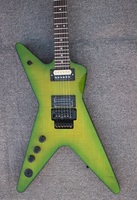 Gitar Listrik 6 Senar Model Dimebag Darrell Warna Hijau