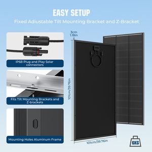 Paneles Solares de 200W de Media Celda para Kit Solar Doméstico con Soporte OEM ODM, Módulo de Alta Eficiencia - Product Image 2