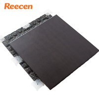 Revêtement de sol en caoutchouc SBR/EPDM de haute qualité et résistant pour salle de sport, aspect bois, surface PVC
