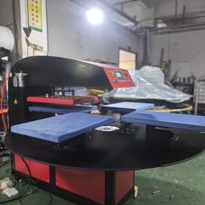 New J Automatic 40x60cm DTF Pneumatic Four Station Hot Transfer Rotary Heat Press Machine Sublimation Garments Flatbed <b>Printer</b> - Product Image 5