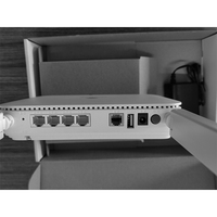 Módem ONU F6610M de Alta Velocidad, 4GE+WiFi6, Punto de Acceso de Fibra Óptica, Router MESH AX1800, Router WiFi 6 GPON con Red LAN Inalámbrica