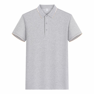 Polos pour hommes de qualité supérieure, doux et respirants, anti-rides, avec logos brodés personnalisés 100% coton pour l'été, t-shirt à manches courtes - Product Image 6