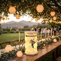 Vente en gros de lampe de table LED au design unique et pliable pour Pâques Coffret cadeau d'entreprise pour l'Aïd Al-Fitr Veilleuse Regalos Originales