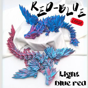 Jouets imprimés en 3D Dragon - Dragon volant flexible de 18 pouces avec ailes, thème animal, décoration de la maison, cadeau d'anniversaire, animal de compagnie de bureau - Product Image 6