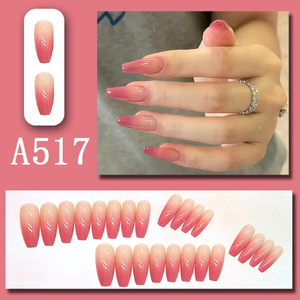 24 Piezas de <span class=keywords><strong>Uñas</strong></span> Postizas de Etiqueta Privada Personalizadas al por Mayor, Nueva Moda Estilo Francés, <span class=keywords><strong>Uñas</strong></span> a Presión de Alta Calidad, <span class=keywords><strong>Uñas</strong></span> Falsas de Gel Artificial - Product Image 4