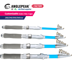 <span class=keywords><strong>Canne</strong></span> à pêche télescopique en fibre de verre pour la pêche en mer et la pêche au <span class=keywords><strong>surf</strong></span>, longue portée, 1.8m 2.4m 3m 3.6m, avec porte-moulinet métallique, pour la pêche au bar. - Product Image 3