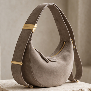 Nouveau Sac à Main Hobo Demi-Lune de Luxe 2026 pour Femme, en Cuir PU Gaufré, Sac à Bandoulière Décontracté Tendance avec Logo Personnalisé (OEM/ODM) - Product Image 4