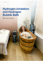 Mesin Mandi Hidrogen Nano Bubble 3-in-1 Baru 1500ml, Perangkat Hidroterapi, Meredakan Kelelahan, Meningkatkan Sirkulasi, Nikmati Spa di Rumah