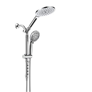 Shower Set 10 Function Handheld Rain Spray Massage <b>Round</b> Durable Plating Finish Bathroom Fixture - Product Image 1