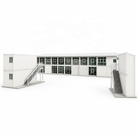 Casa Container Modulare da 20ft/40ft a Due Piani, Struttura Prefabbricata in Acciaio, Alloggio per Operai in Miniere e Campi Petroliferi