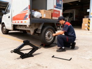 Gato de tijera de configuración rápida y fácil con un mango fácil de usar hecho de gato de coche de acero al carbono - Product Image 2