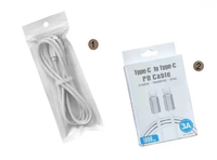 Chaqueta de nailon de 1m tipo C a tipo C Cable Smart USB C carga rápida PD 60W/100W/240W cargador para teléfonos móviles iOS y Android
