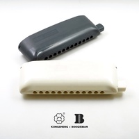 KONGSHENG KB-12 Chromatic Harmonica Polished Professional Reed Brass Tone C 12-Note ABS+Metal Body Easy Disassemble Durable