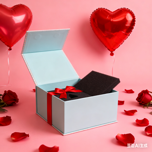 Embalaje de caja de regalo con cierre plegable magnético vacío azul de cartón rígido mate grande de lujo con logotipo personalizado Premium - Product Image 5