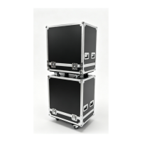 Flight case OEM empilable de haute qualité pour enceinte QSC LA112 Line Array, boîte de protection aviation avec 4 roues et rainures