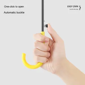 Piccolo <span class=keywords><strong>ombrello</strong></span> creativo trasparente con Logo colorato con Logo stampato fresco a manico lungo <span class=keywords><strong>ombrello</strong></span> da regalo pubblicitario - Product Image 5