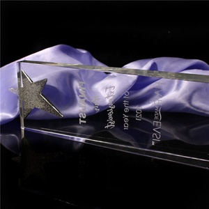 Venta al por mayor superventas personalizado estrella impresa cristal promocional trofeo Cricket deportes ganador cristal trofeo para ganador - Product Image 6
