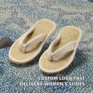 Livraison rapide, vente en gros, logo personnalisé, légères, antidérapantes, semelles massantes, tongs tendance pour femmes et filles - Product Image 2