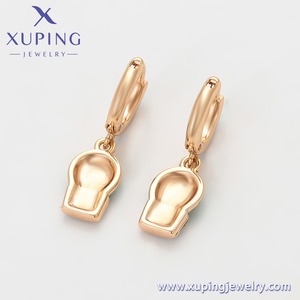 X001020368 Gioielli XUPING <span class=keywords><strong>Orecchini</strong></span> a Cerchio con Ciondolo a Forma di Pianta <span class=keywords><strong>Cactus</strong></span> Placcati in Oro 18K per Donna - Product Image 5