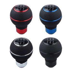 Pommeau de levier de vitesse automatique universel en cuir pour voiture, transmissions manuelles, levier de vitesse en alliage d'aluminium pour voiture - Product Image 5