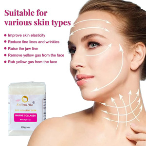 Gélules de Collagène Marin OME à Base de Peau de Poisson Hydrolysé, Poudre <span class=keywords><strong>Pure</strong></span> de Bio Collagène Marin, Comprimés et Savon - Product Image 3
