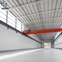 Atelier moderne en structure métallique préfabriquée, toit solaire, poutre en H solide, entrepôt d'usine, bâtiment industriel