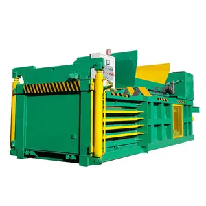 Máquina de prensado de cartón Horizontal automática de alta calidad, empacadora hidráulica de cartón de papel usado