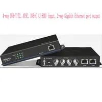 Mini Sistema de TV para Hoteles de 4 Canales, Sintonizador RF, Entrada DVB-C DTMB, Salida IP, Protocolo UDP/RTP, Gestión Web NMS, Metálico