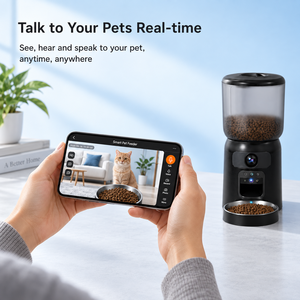 Distributeur automatique de nourriture pour chat à double caméra avec surveillance à distance via application WiFi et communication bidirectionnelle - Product Image 6