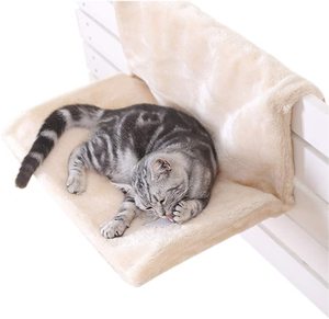 Strong Hanging <strong>Cat</strong> Hammock Window Folding <strong>Cat</strong> Bed Cage Bed With Metal Plush <strong>Sofa</strong> - Product Image 4