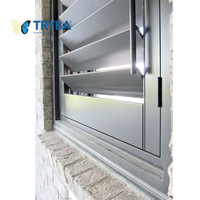 Volets horizontaux et verticaux Style moderne Fenêtres à persiennes Aluminium Volet d'évacuation