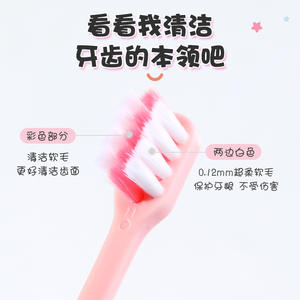 Brosse à dents en plastique mignonne en gros avec des poils super doux conçue pour les enfants âgés de 3 à 12 ans, garçons et filles, dentifrice, protection des gencives - Product Image 4