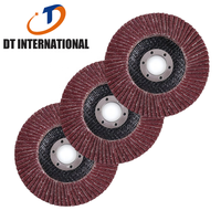 Disque à lamelles Dongtai avec support en fibre de verre, OEM ODM OBM, vente en gros, disque abrasif 4 pouces, disques de ponçage en oxyde d'aluminium, meules