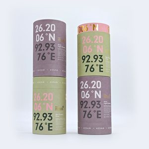 Sinh Thái Kỹ Thuật Số In Ấn Trà Ống Giấy Hộp Quà Tặng Sang Trọng Xi Lanh Ống Bao Bì Thực Phẩm Cà Phê Bao Bì Ống Giấy - Product Image 2