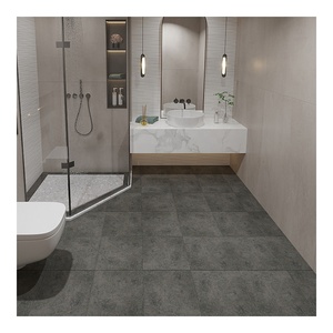 Baldosas de Cerámica para Piso de Baño y Cocina, Color Gris Blanco Cemento, 300x300 - Product Image 2