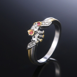 Anello a Forma di Elefante H070 con Zirconia Cubica, Gioiello Unisex alla Moda - Product Image 3