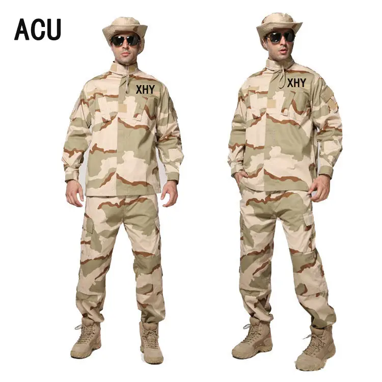 الجيش الأمريكي الرقمية الصحراء كامو BDU/ACU موحدة قميص السراويل