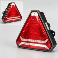 Feux arrière LED multifonctionnels E9 pour camion, avec feux de freinage, de recul, réflecteur, antibrouillard, feux arrière de remorque, triangulaires