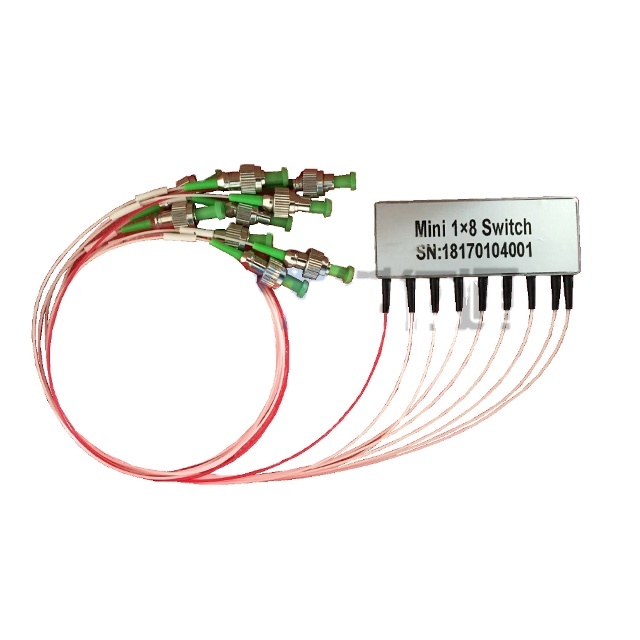 1x8 1x2 1xN Optical Switch SM 9/125um Multi Channel Fiber Cable Monitoring Equipment