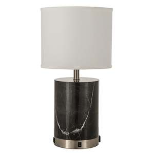 Lámpara de mesa de cristal en forma de cono blanco, iluminación minimalista moderna para mesita de noche/escritorio - Product Image 3