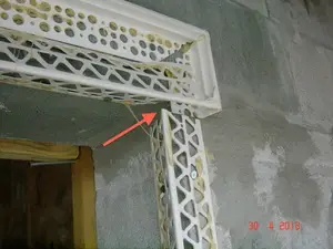 कम कीमत Drywall के लिए सजावटी प्लास्टिक पीवीसी कोने मनका इमारत की दीवार