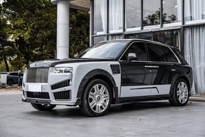 Custom-Fit Dry Carbon Fiber MS Style Self-Adhesive Body <b>Kits</b> <b>Rolls</b>-Royce Cullinan New Condition Front Lip Side Skirt Bumper - Product Image 3