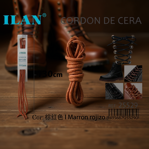 Laccio per scarpe cerato Ilan 130 cm Marron Rojizo per stivali e scarpe - Product Image 3